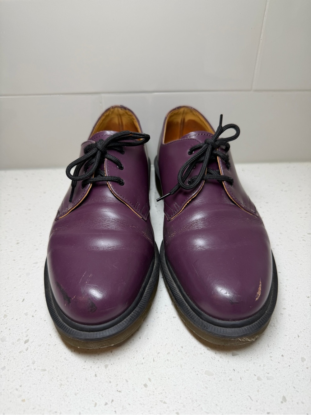 Dr. Martens 1461 Made In England Purple Derbies US 9 UK 8 VINTAGE shoes men’s - Picture 2 of 16